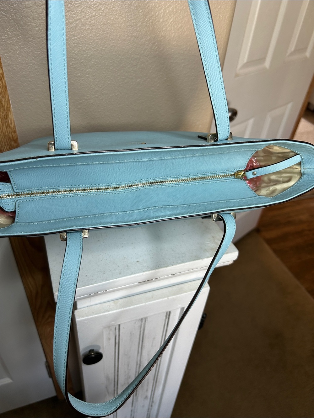 Kate Spade Cedar Street Mini Harmony Tote Atollblue Saffiano Leather - Picture 4 of 8